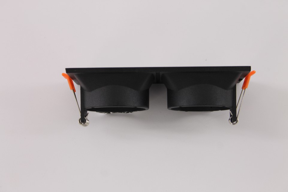 Inbouwspot rechthoek zwart 2-lichts 15 x 7,5 cm 42732 Inbouwspot rechthoek zwart 2-lichts 15 x 7,5 cm 42732