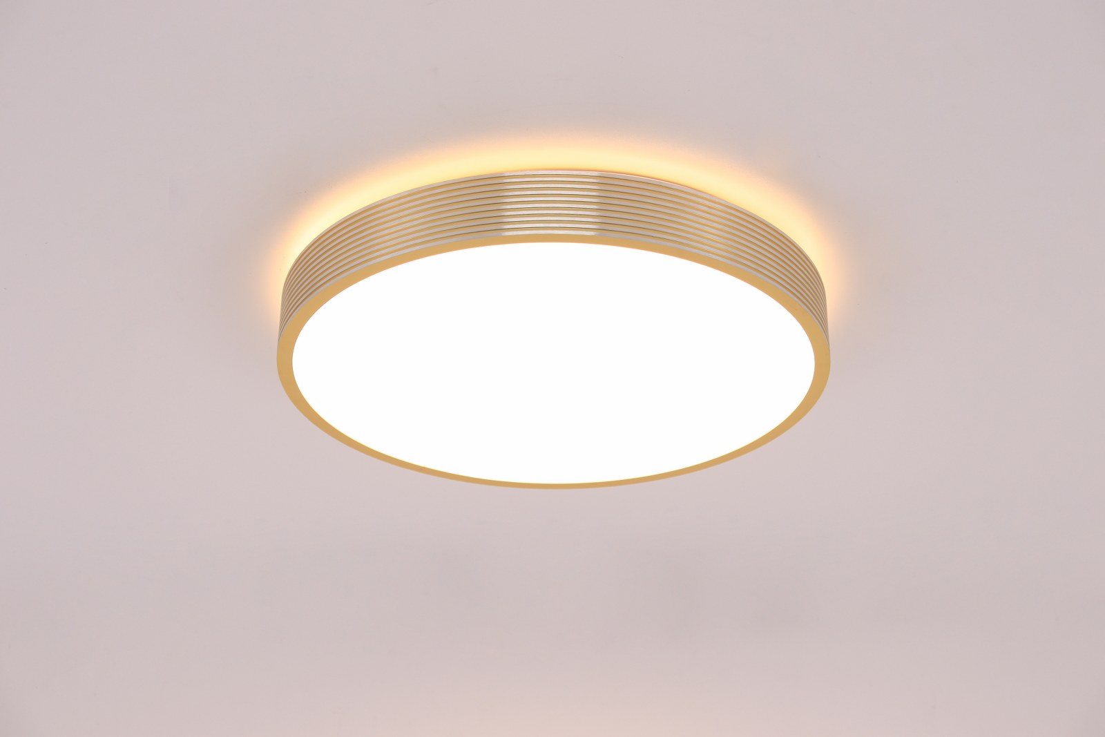 Plafondlamp goud | 3standen dimmer LED geïntegreerd | Ø 39cm 43362 Plafondlamp goud | 3standen dimmer LED geïntegreerd | Ø 39cm 43362