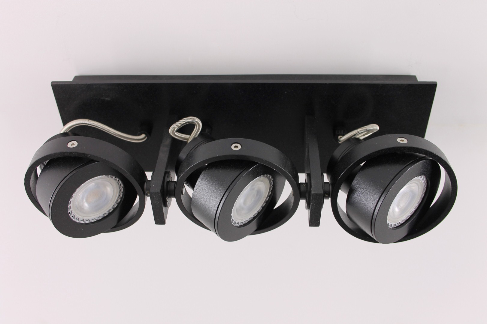Opbouwspot zwart 3-lichts LED 40791 Opbouwspot zwart 3-lichts LED 40791