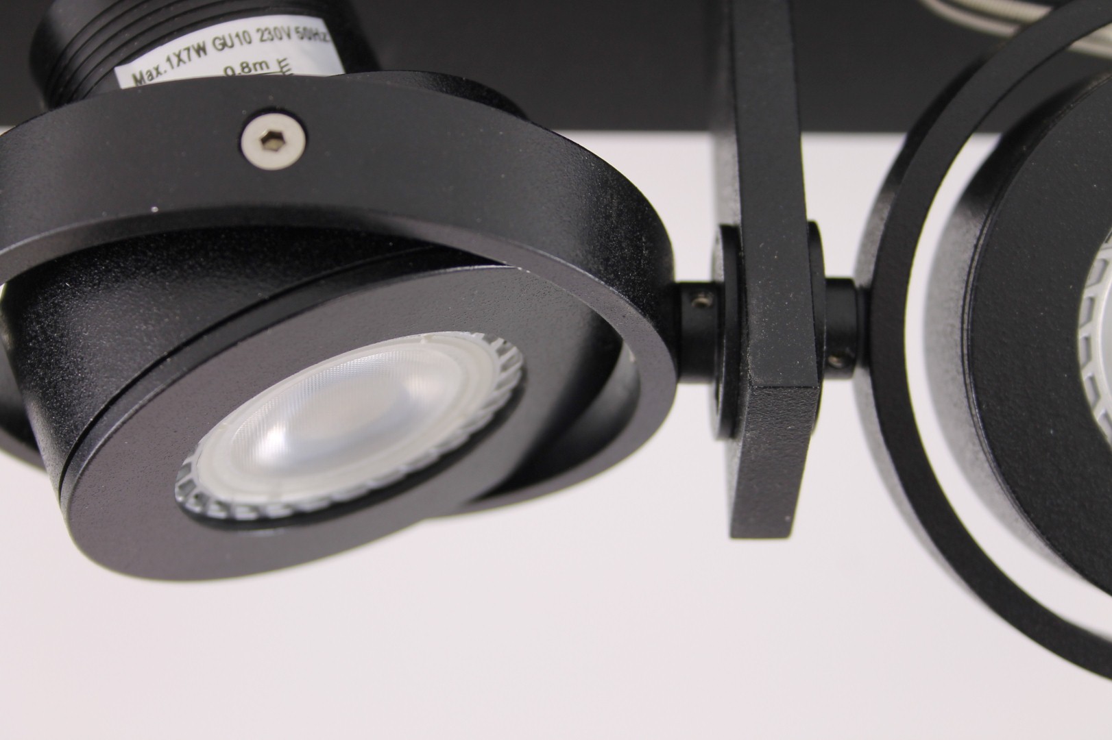 Opbouwspot zwart 3-lichts LED 40791 Opbouwspot zwart 3-lichts LED 40791