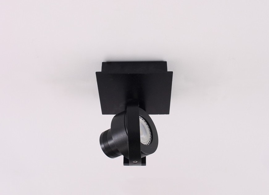 Opbouwspot zwart 1-lichts LED 40790 Opbouwspot zwart 1-lichts LED 40790
