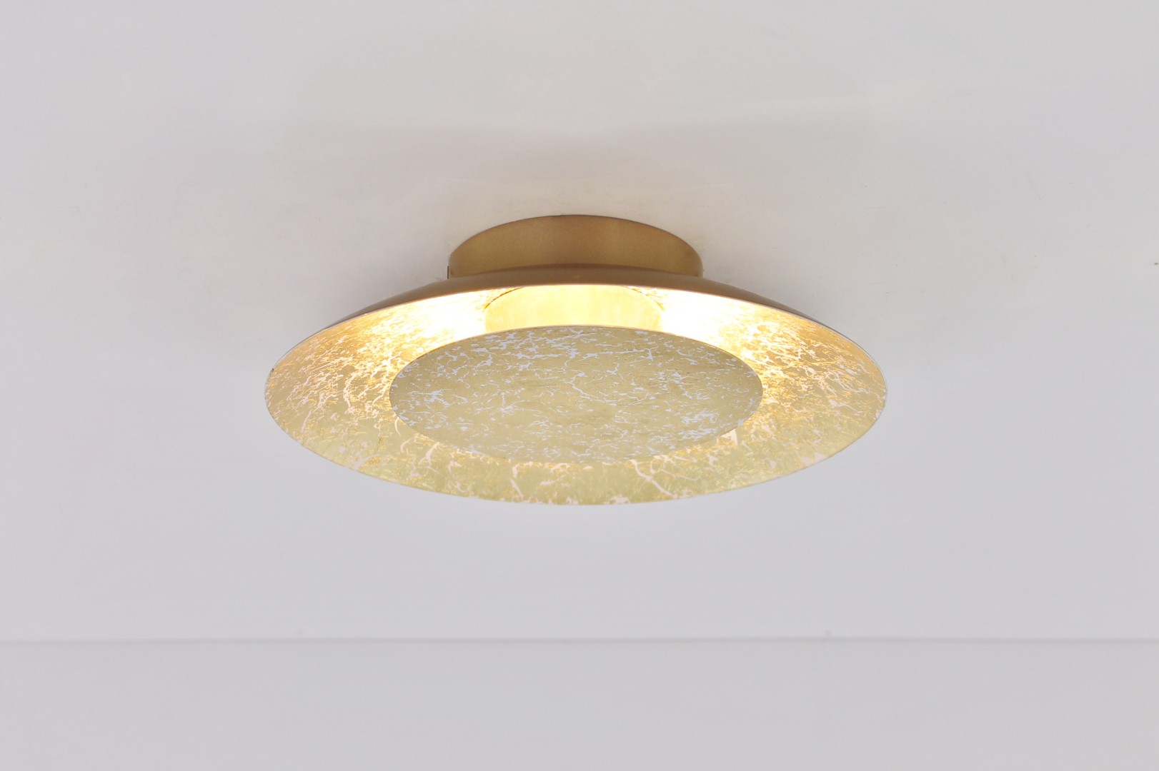 Plafondlamp / Wandlamp LED goud rond 21,5cm 39058 Plafondlamp / Wandlamp LED goud rond 21,5cm 39058