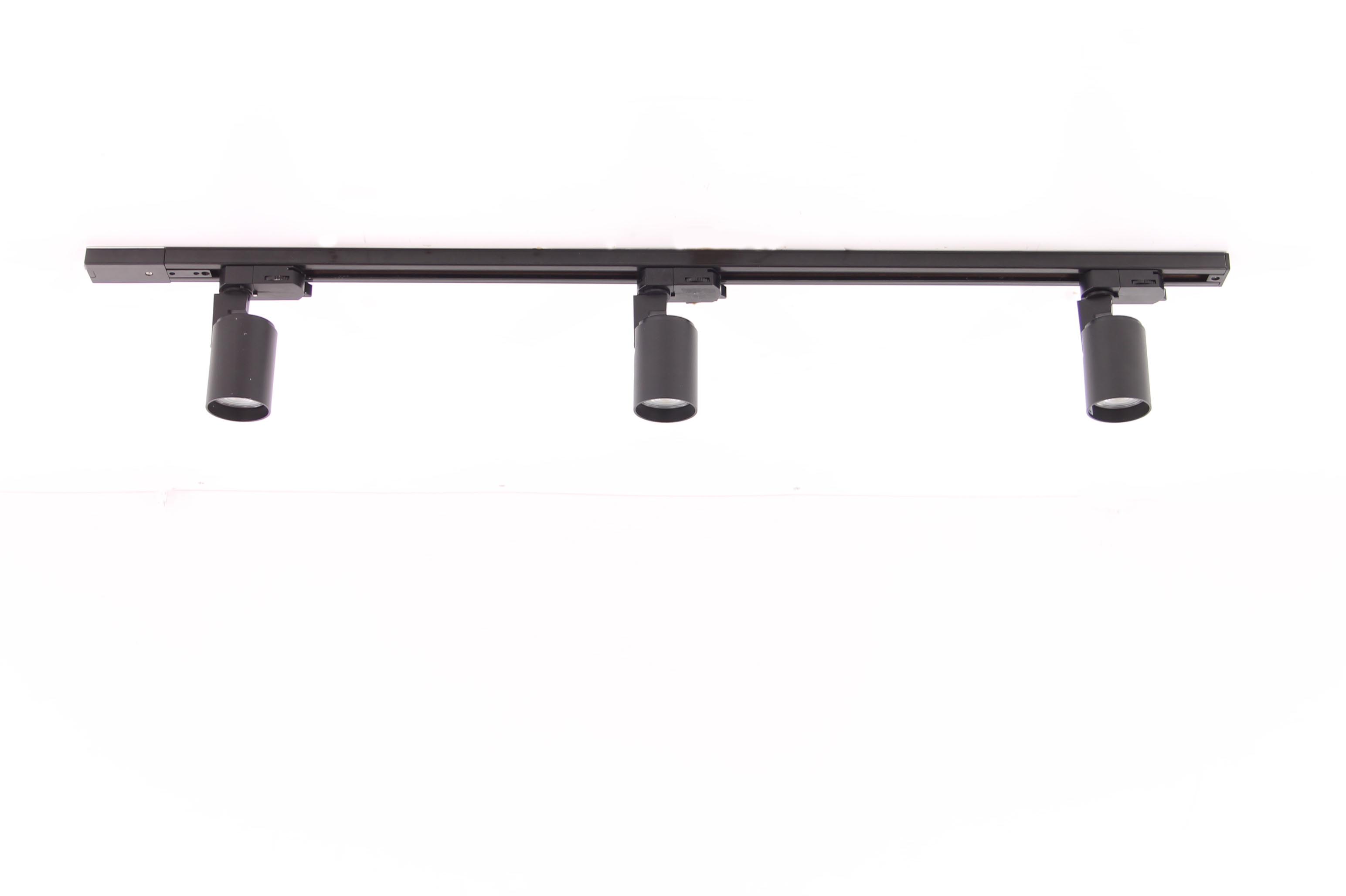 Railverlichting BASIC zwart 1 meter met 3 sport 50173 Railverlichting BASIC zwart 1 meter met 3 sport 50173