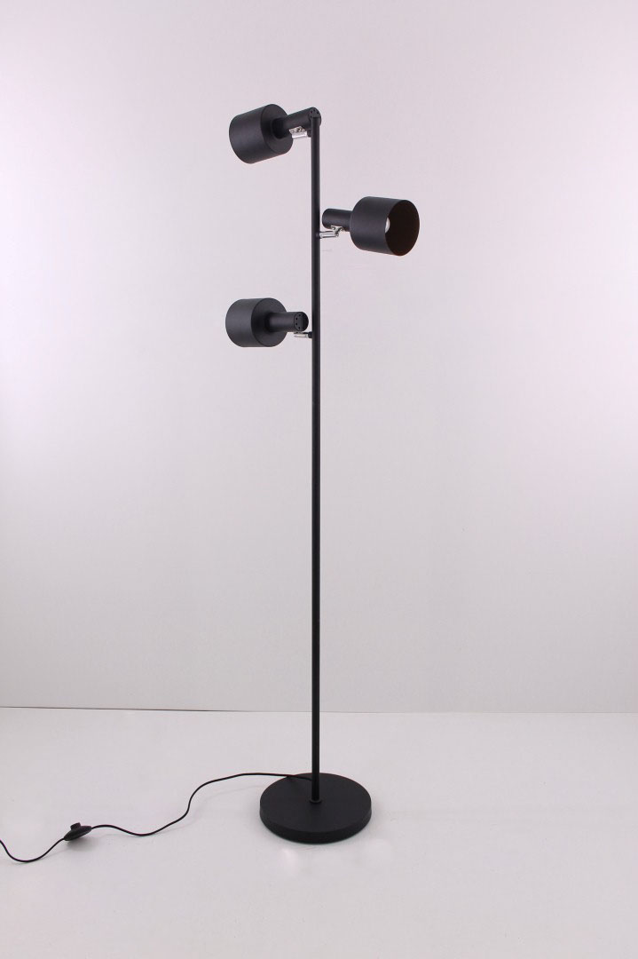 Vloerlamp zwart/ goud met 3 lampen 41194 Vloerlamp zwart/ goud met 3 lampen 41194