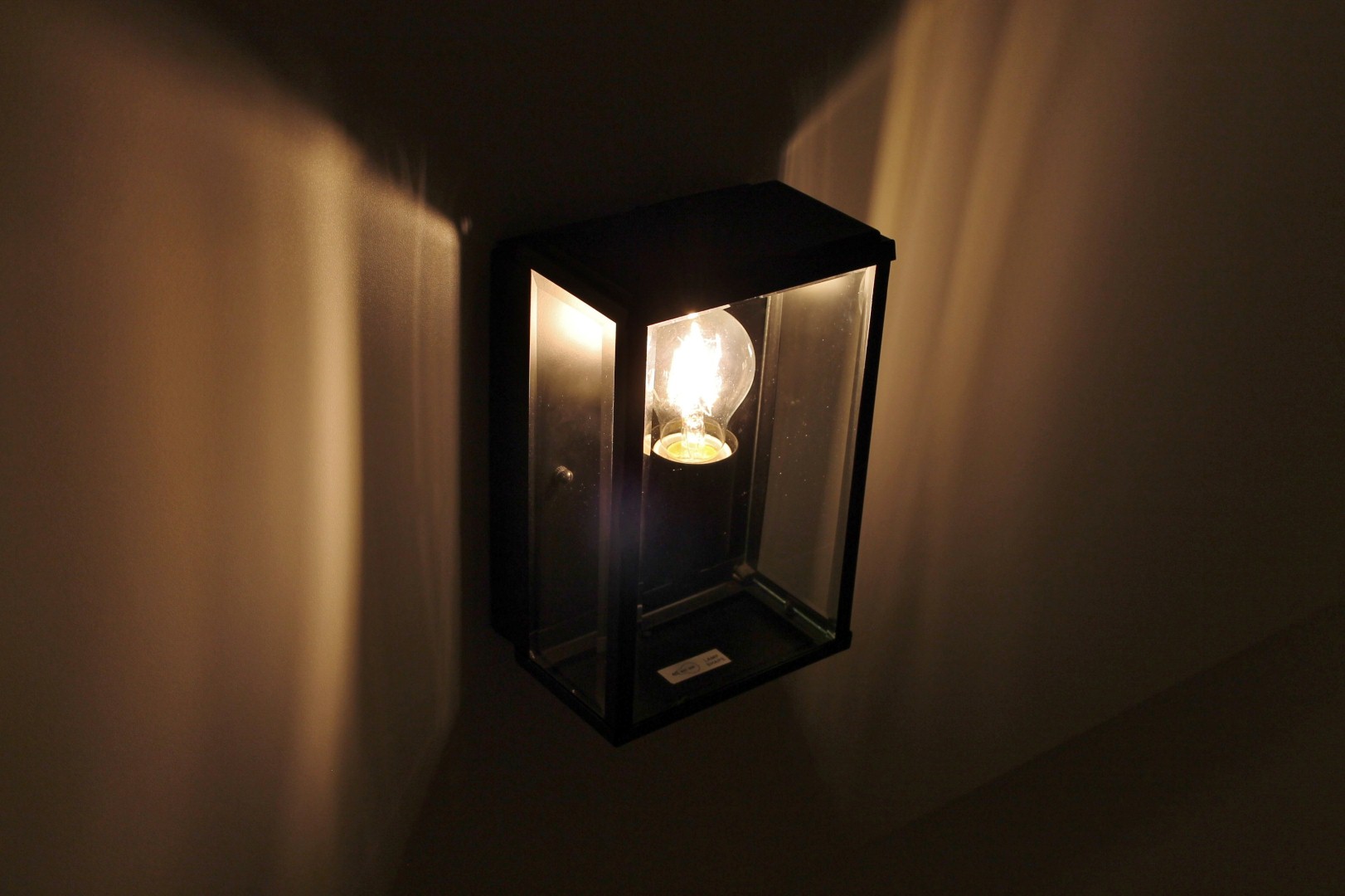 Buiten wandlamp rechthoek zwart 32627 Buiten wandlamp rechthoek zwart 32627