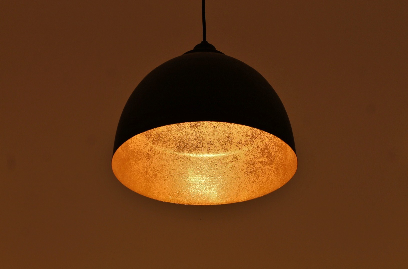 Hanglamp 3-lichts zwart met goud 130cm 39280 Hanglamp 3-lichts zwart met goud 130cm 39280