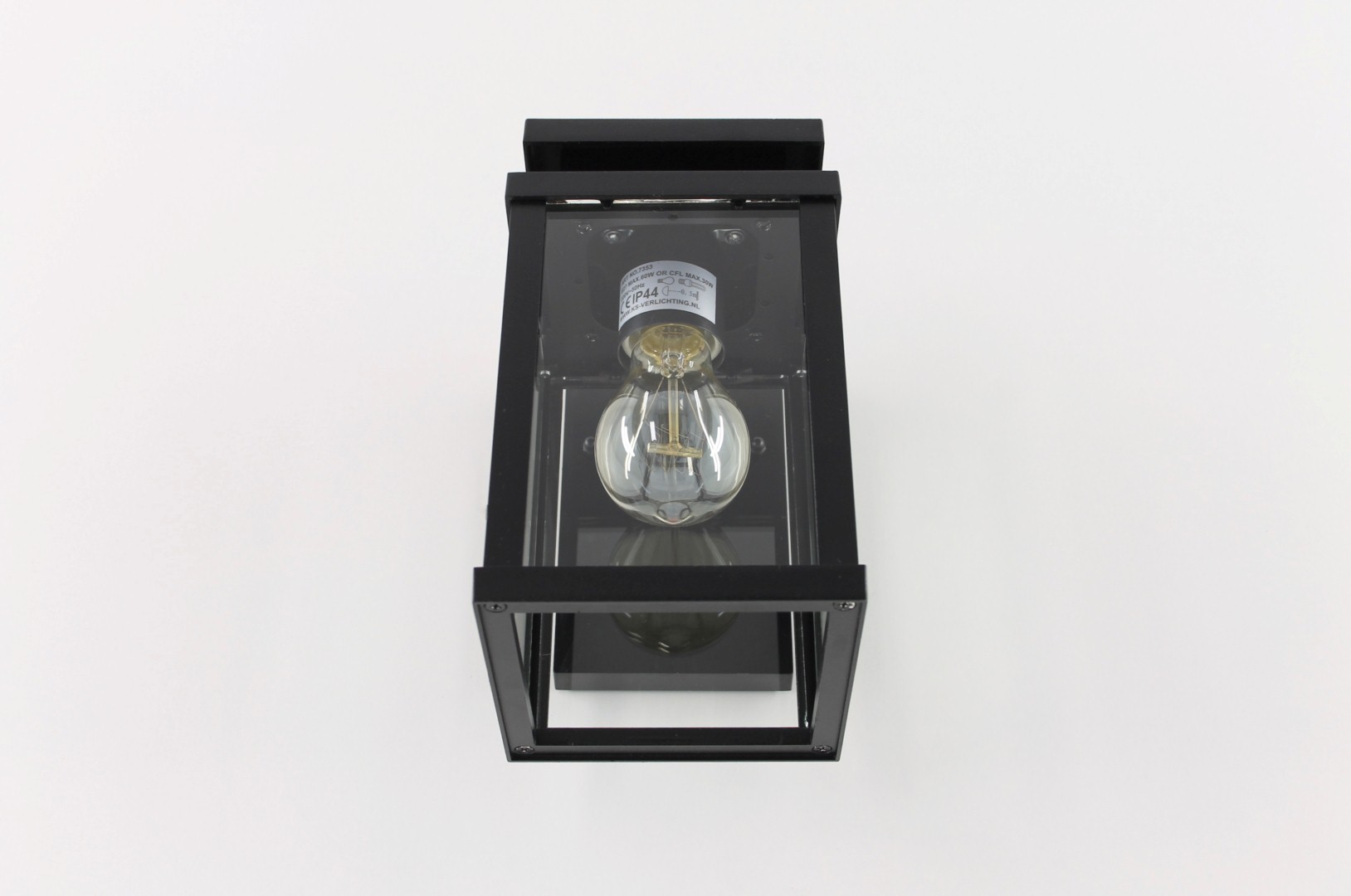Buiten wandlamp neerwaarts zwart 38833 Buiten wandlamp neerwaarts zwart 38833