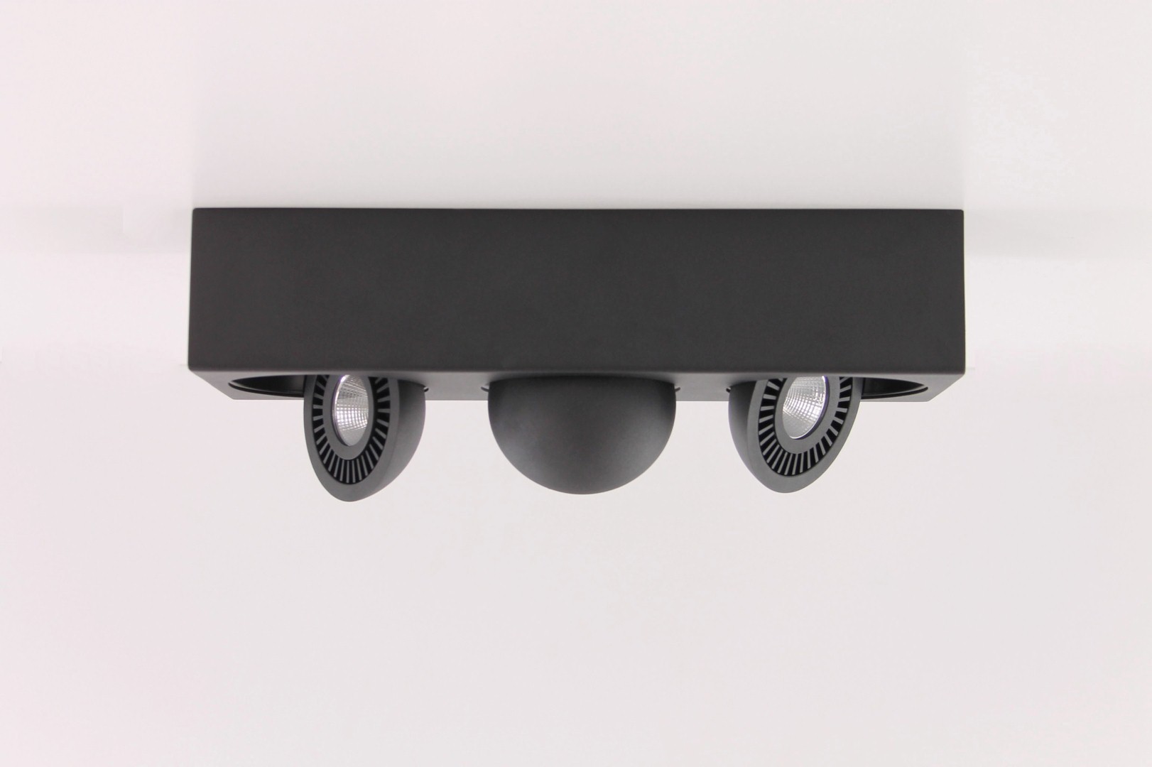 Opbouwspot zwart rechthoek 3-lichts LED 40899 Opbouwspot zwart rechthoek 3-lichts LED 40899