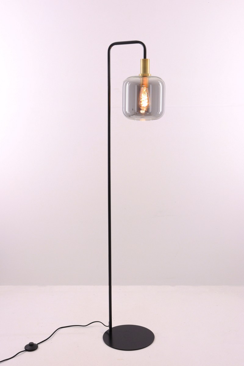 Trendy vloerlamp Antiek Rookglas | cm