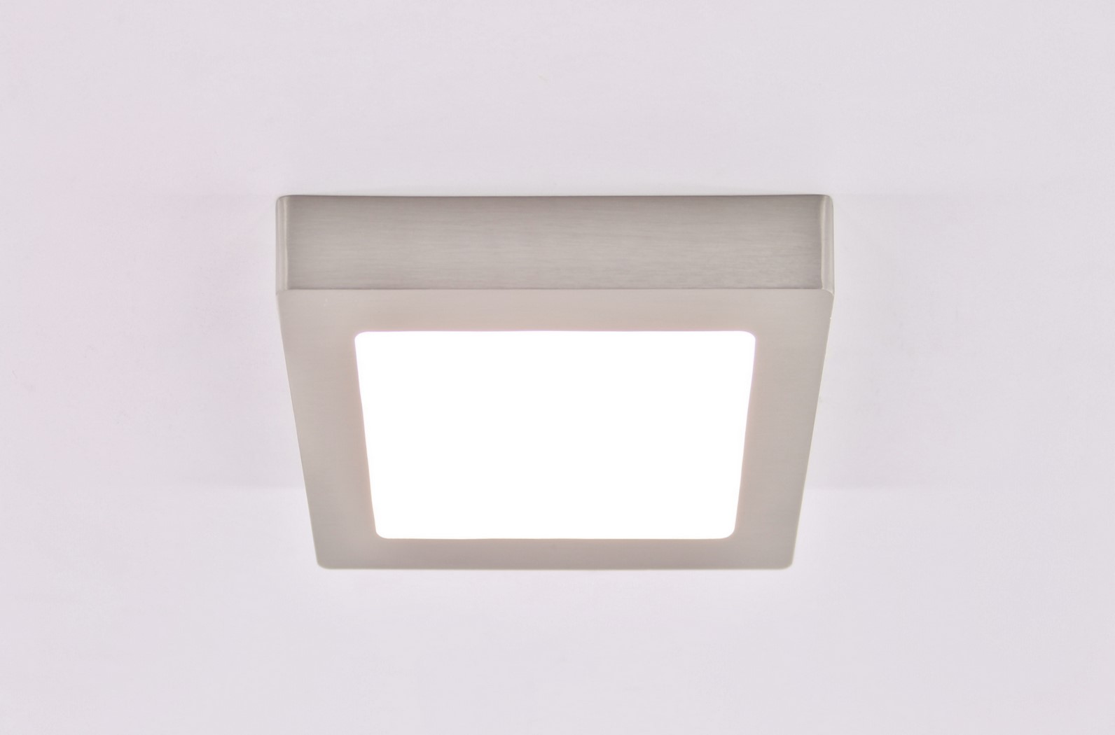Plafondlamp LED vierkant rvs 17cm 38209 Plafondlamp LED vierkant rvs 17cm 38209