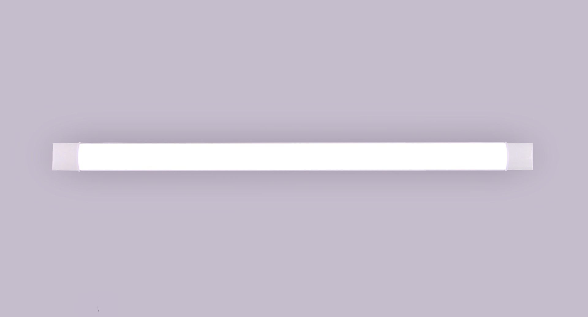 Plafondlamp strak wit armatuur lang 40491 Plafondlamp strak wit armatuur lang 40491