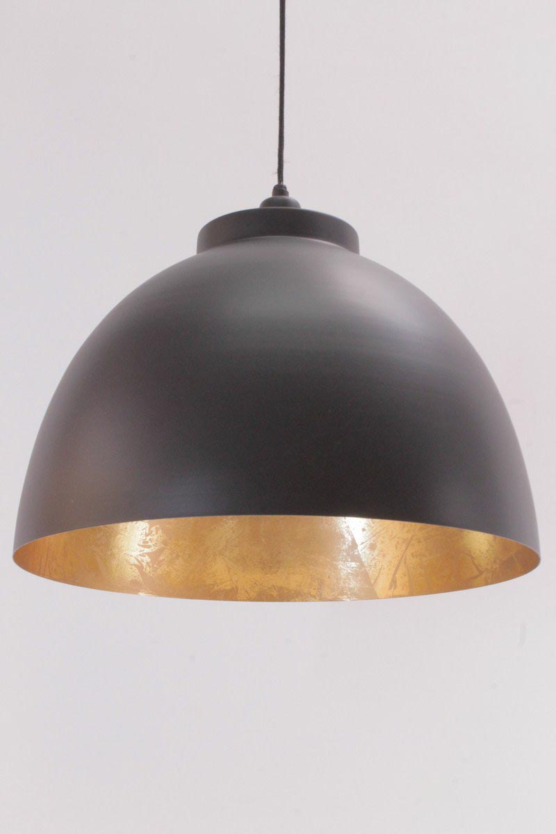 Hanglamp zwart en goud 45cm 32125 Hanglamp zwart en goud 45cm 32125