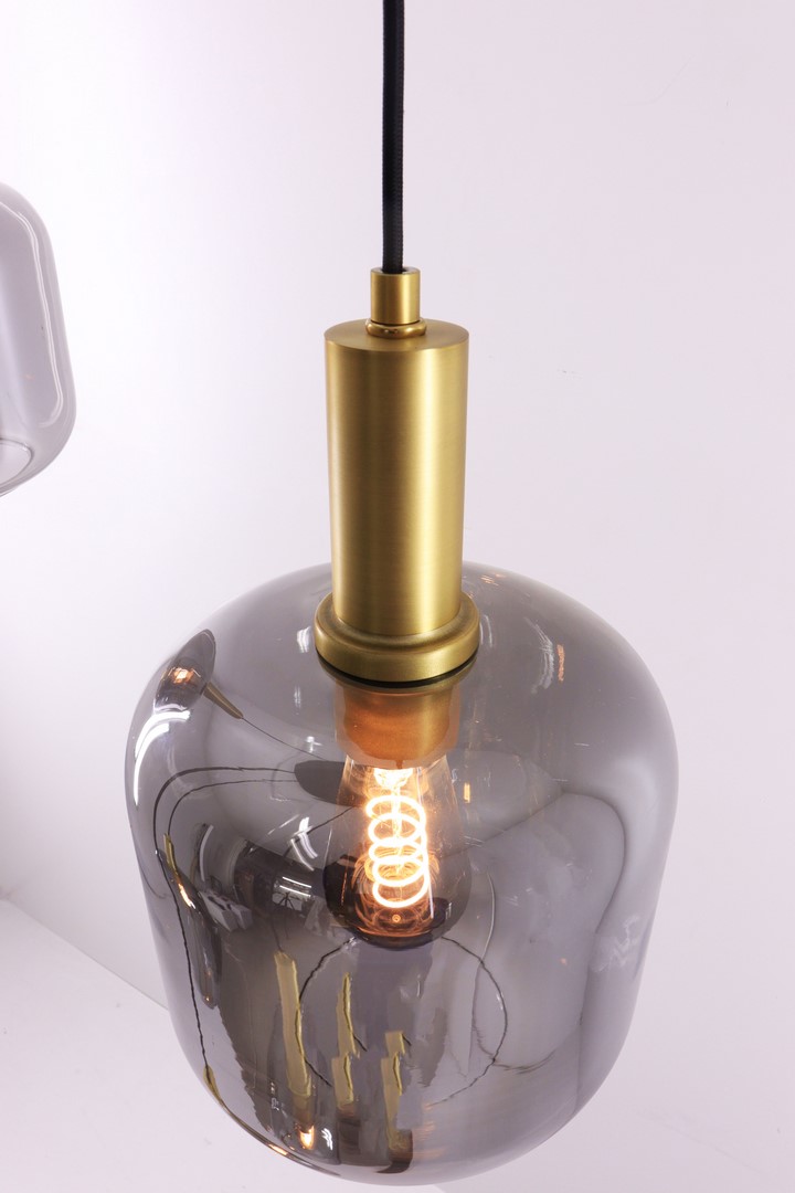 Hanglamp/Videlamp 5-lichts smoke 43120 Hanglamp/Videlamp 5-lichts smoke 43120