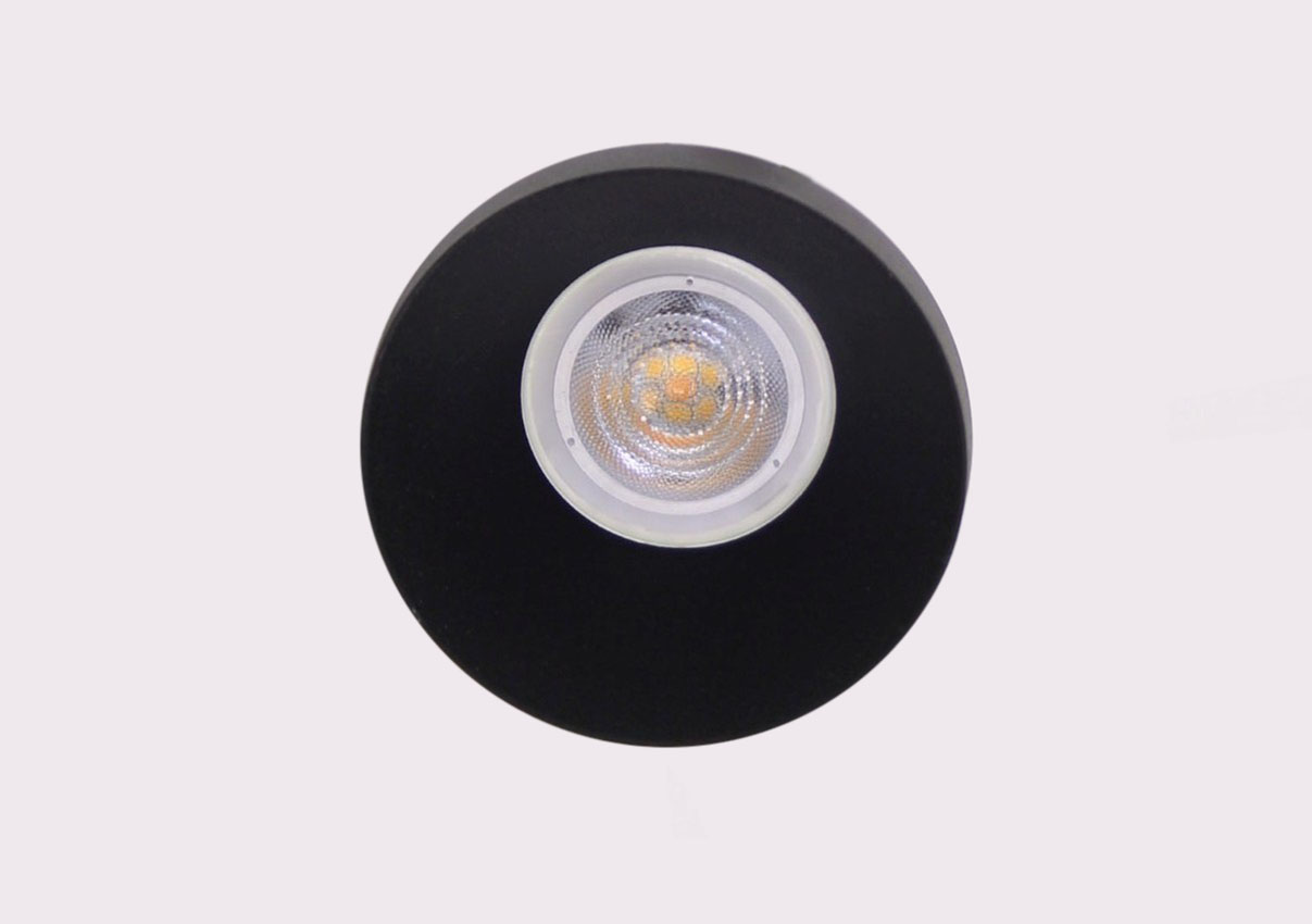 Inbouwspot rond zwart - diameter 8 cm 41814 Inbouwspot rond zwart - diameter 8 cm 41814