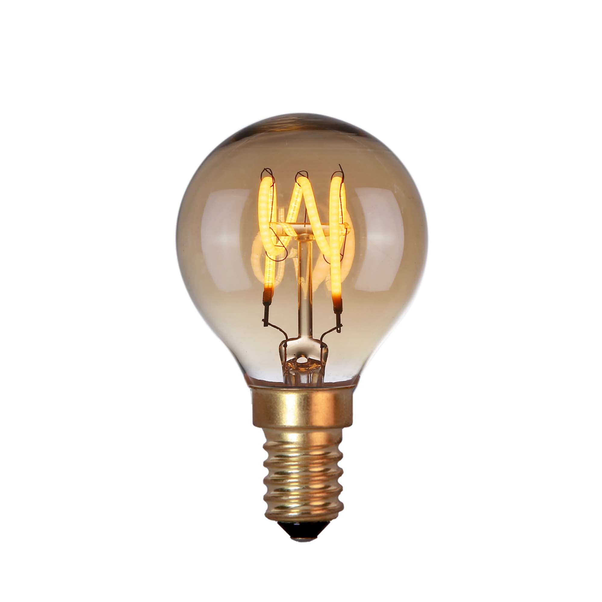 LED lichtbron kogel amber / 120 lm warm