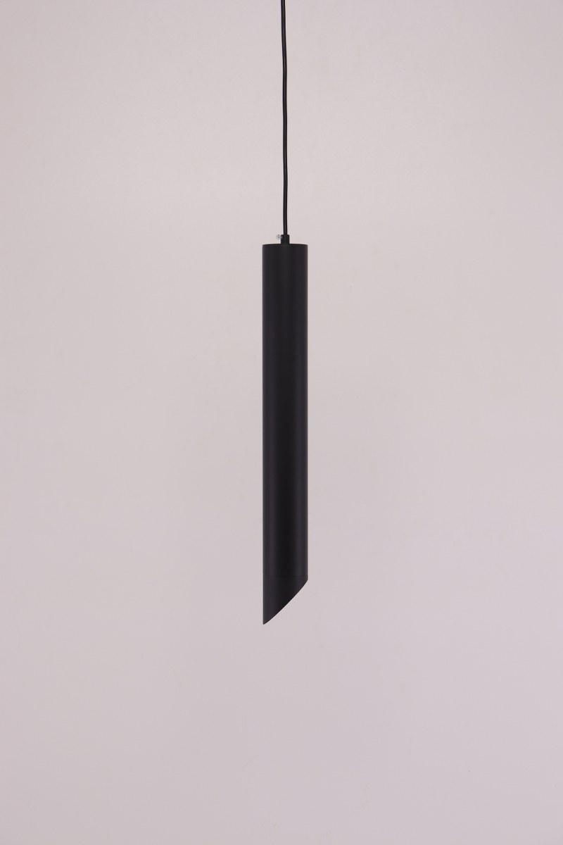 Hanglamp | zwart goud | cilinder koker | 50cm 43422 Hanglamp | zwart goud | cilinder koker | 50cm 43422