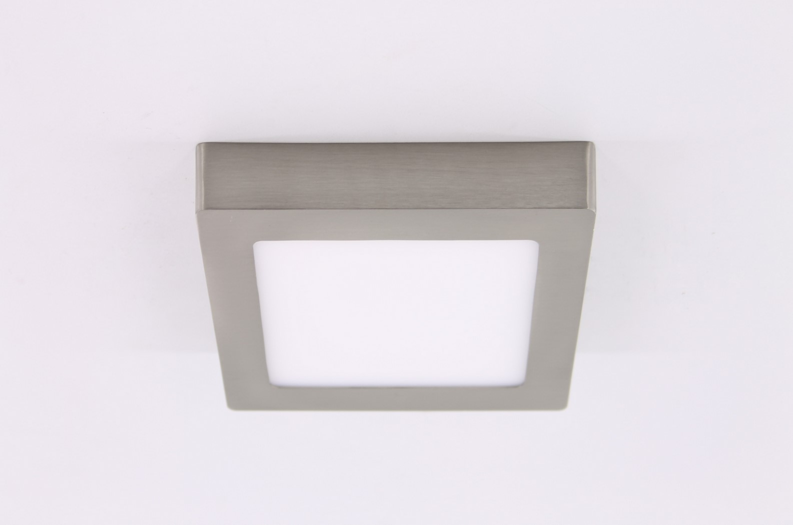 Plafondlamp LED vierkant rvs 17cm 38209 Plafondlamp LED vierkant rvs 17cm 38209