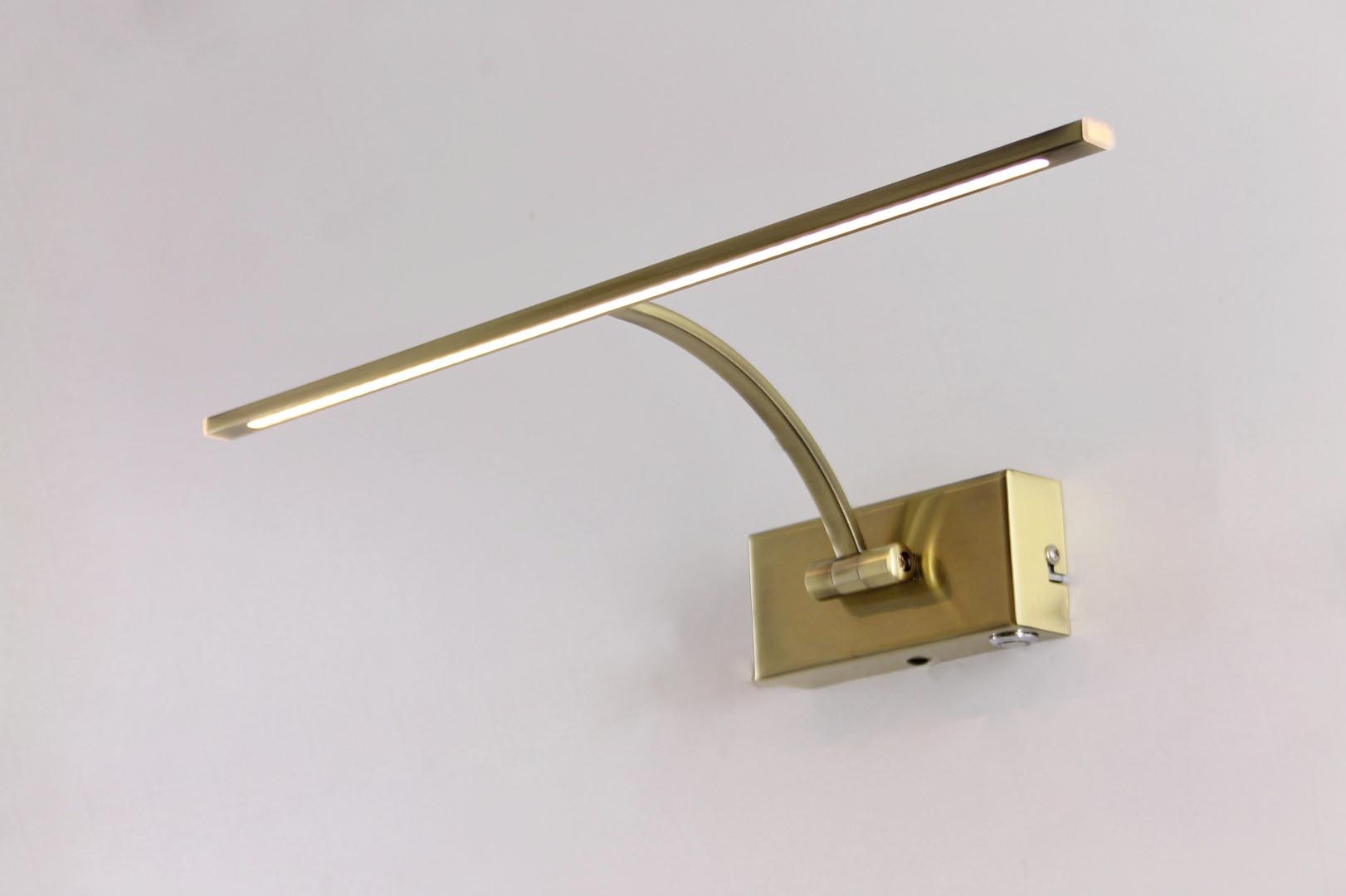 Wandlamp / Schilderijlamp LED messing lang 42027 Wandlamp / Schilderijlamp LED messing lang 42027