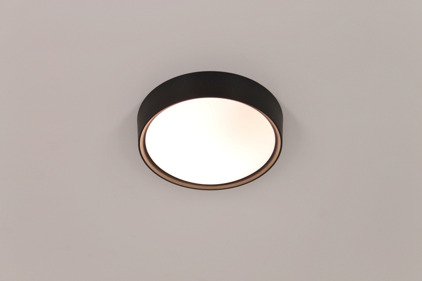 Plafondlamp rond zwart 25,5cm 40611 Plafondlamp rond zwart 25,5cm 40611