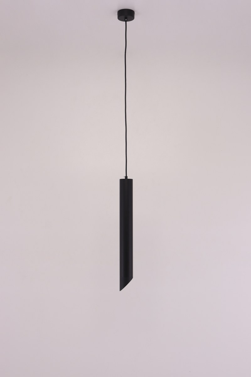 Hanglamp | zwart goud | cilinder koker | 50cm 43422 Hanglamp | zwart goud | cilinder koker | 50cm 43422