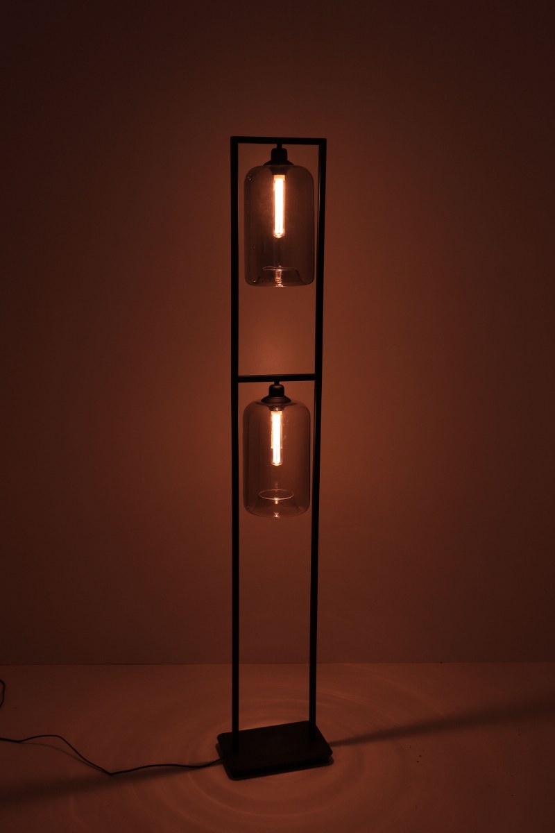Vloerlamp frame - 2 Grey getint glazen - 170cm 50150 Vloerlamp frame - 2 Grey getint glazen - 170cm 50150