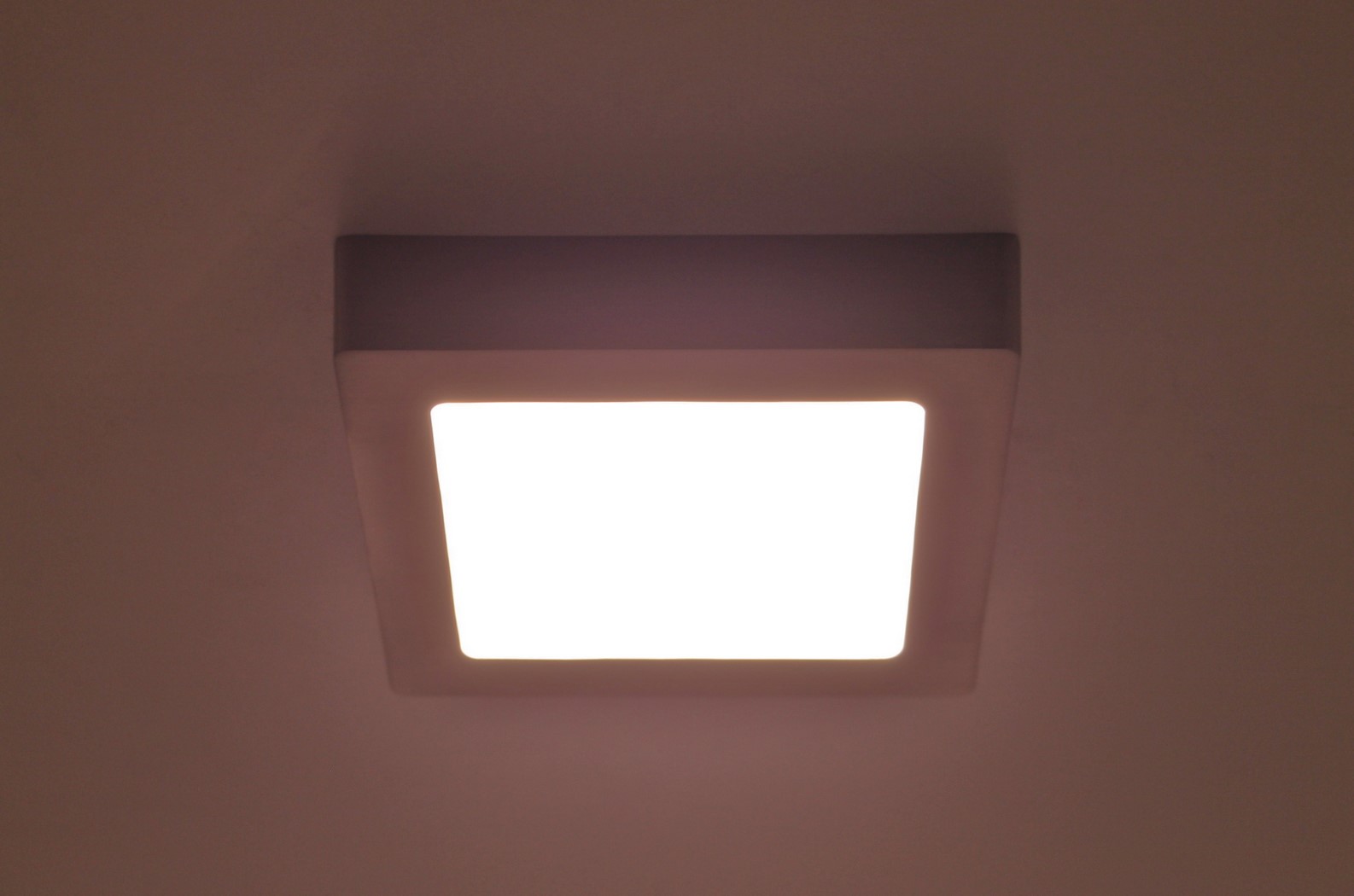 Plafondlamp LED vierkant rvs 17cm 38209 Plafondlamp LED vierkant rvs 17cm 38209
