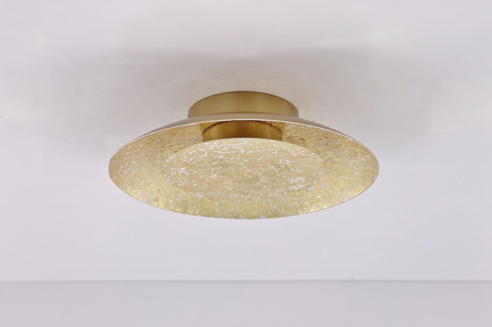 Plafondlamp / Wandlamp LED goud rond 21,5cm 39058 Plafondlamp / Wandlamp LED goud rond 21,5cm 39058