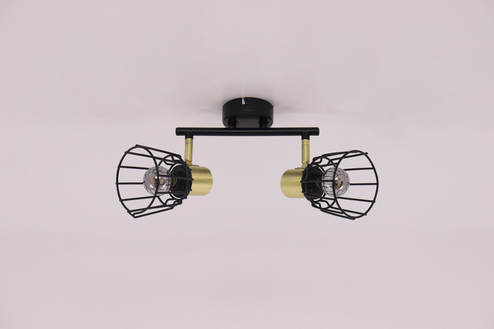 Opbouwspot | zwart goud | 2lichts 43610 Opbouwspot | zwart goud | 2lichts 43610
