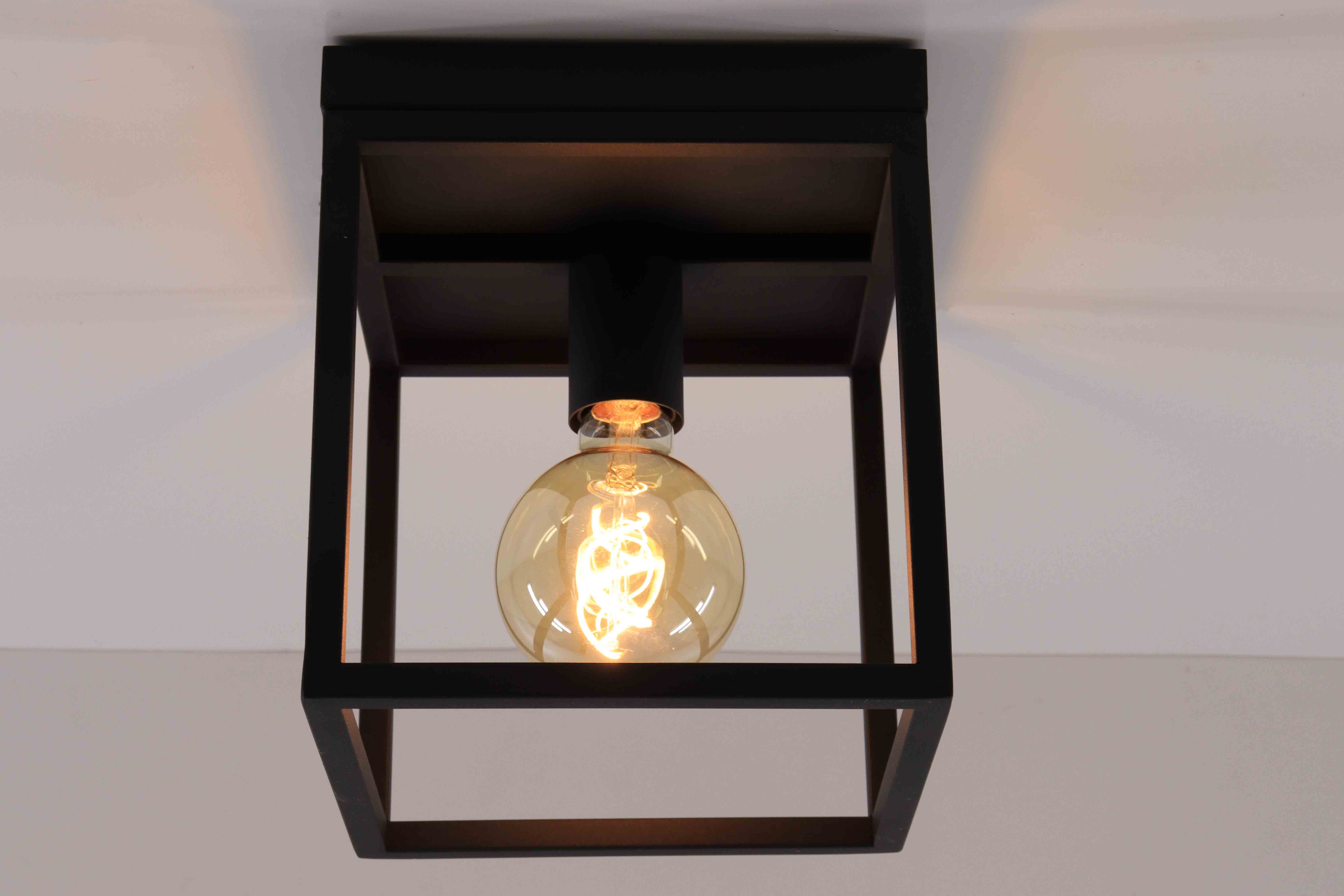 Moderne plafondlamp Kubus zwart 43083 Moderne plafondlamp Kubus zwart 43083