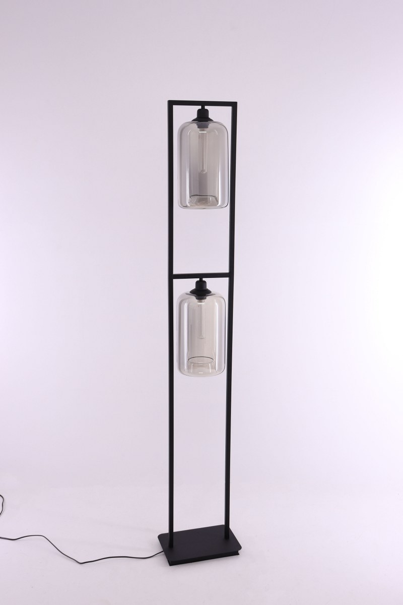 Vloerlamp frame - 2 Grey getint glazen - 170cm 50150 Vloerlamp frame - 2 Grey getint glazen - 170cm 50150