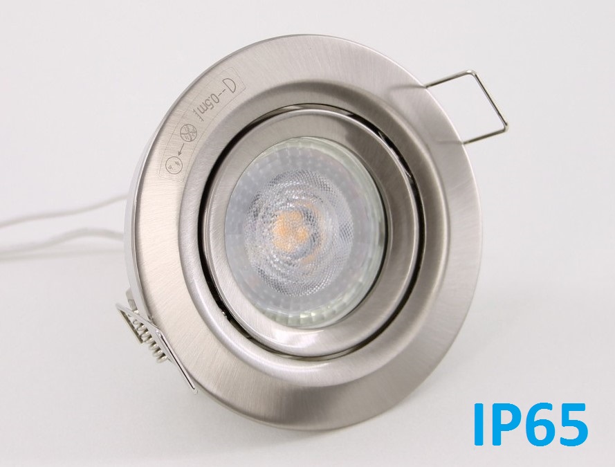Inbouwspot rond RVS IP65 kantelbaar 40228 Inbouwspot rond RVS IP65 kantelbaar 40228