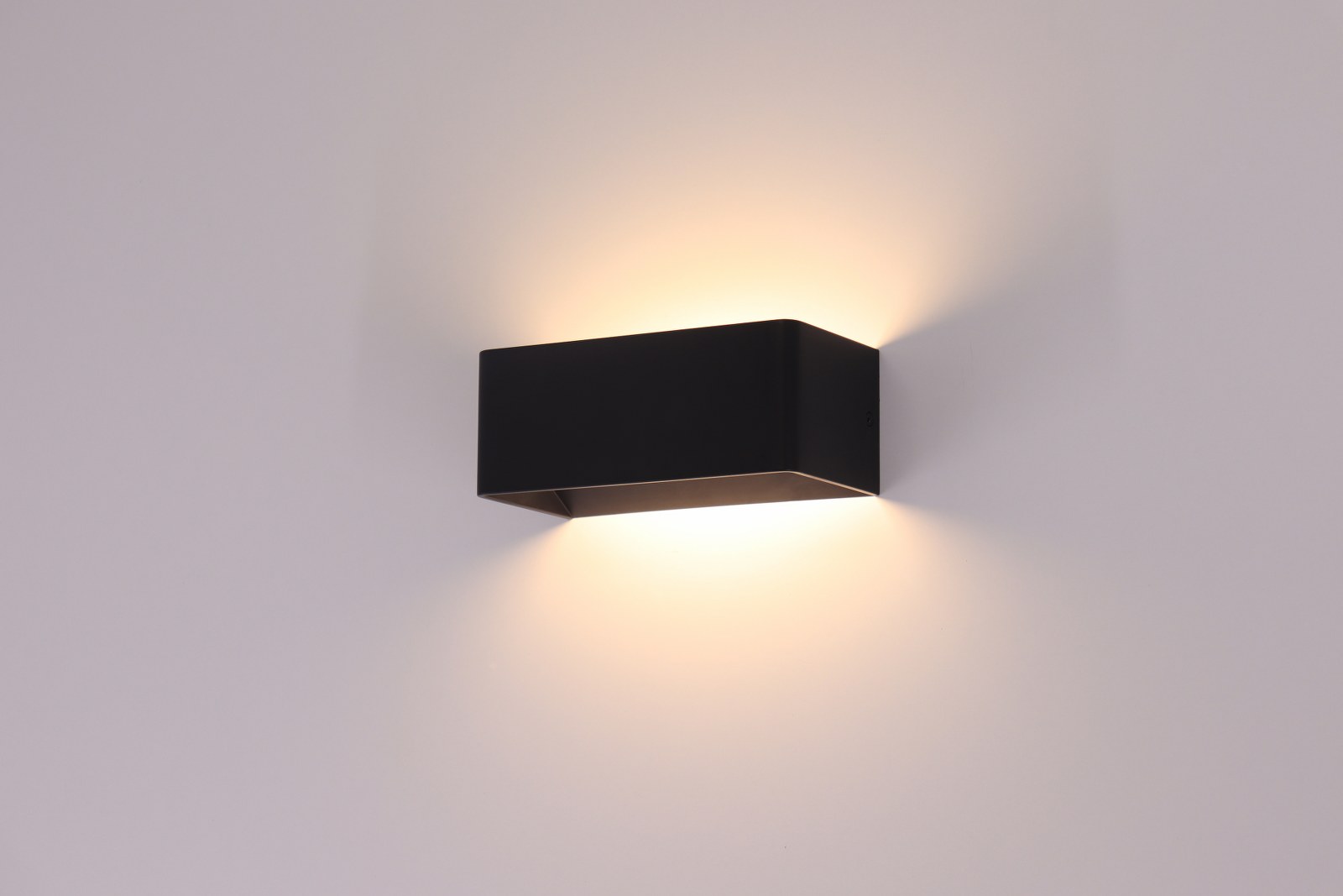 Klokje gerucht binnen Wandlamp LED | zwart | aluminium | 20cm