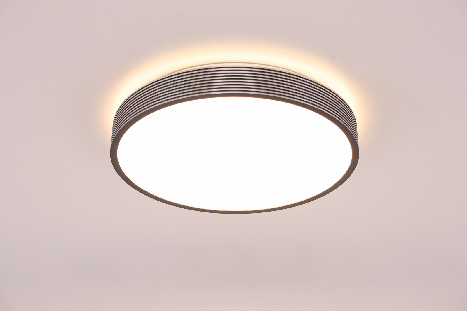Plafondlamp zilver | 3standen dimmer LED geïntegreerd | Ø 39cm 43361 Plafondlamp zilver | 3standen dimmer LED geïntegreerd | Ø 39cm 43361