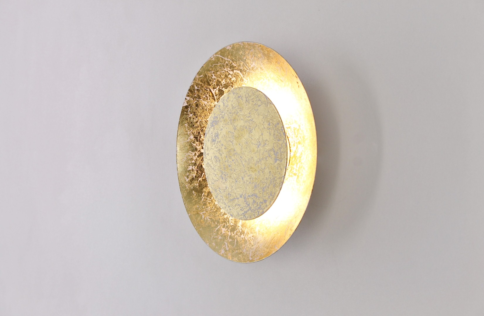 Plafondlamp / Wandlamp LED goud rond 21,5cm 39058 Plafondlamp / Wandlamp LED goud rond 21,5cm 39058