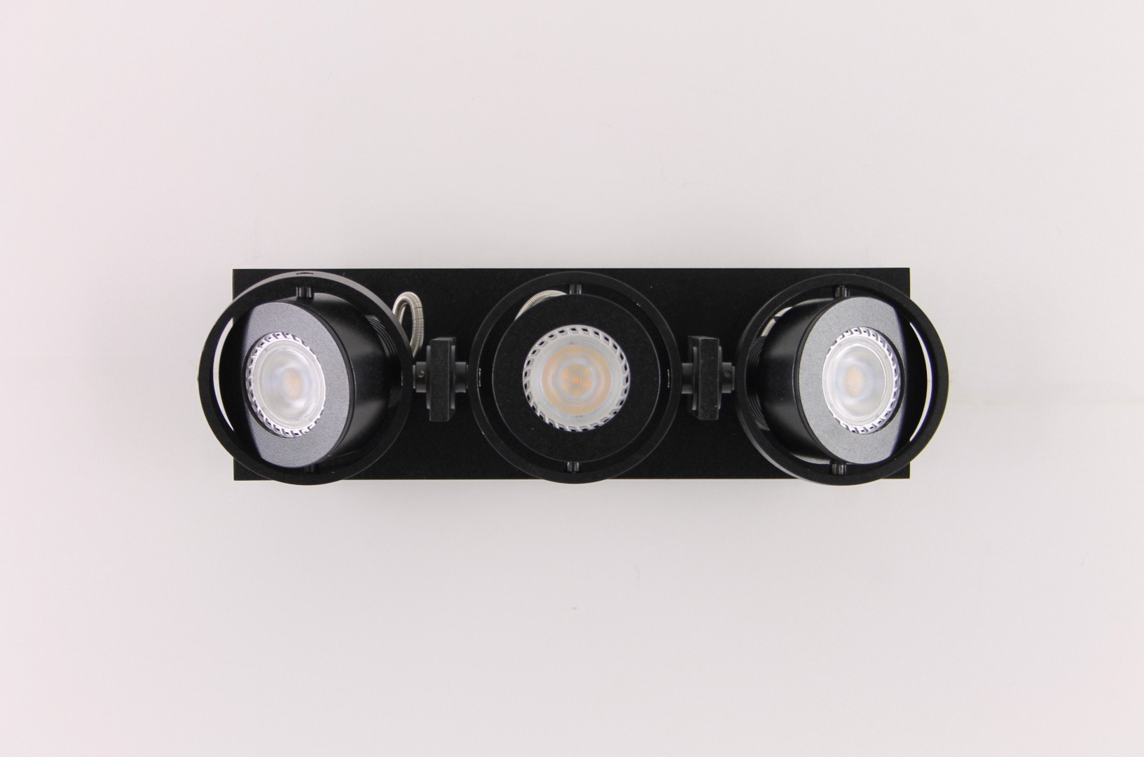Opbouwspot zwart 3-lichts LED 40791 Opbouwspot zwart 3-lichts LED 40791