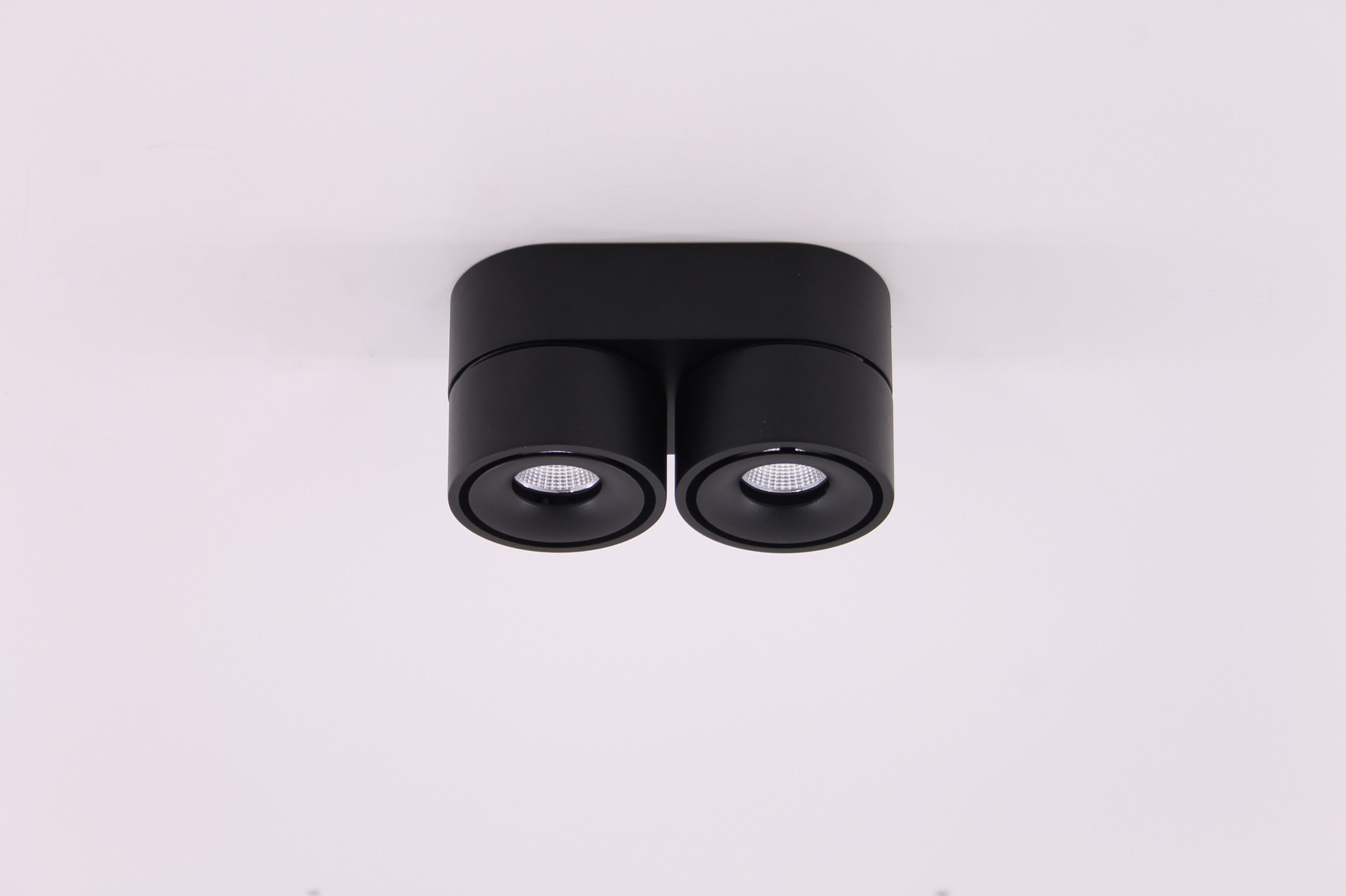 Opbouwspot zwart 2-lichts LED 41338 Opbouwspot zwart 2-lichts LED 41338