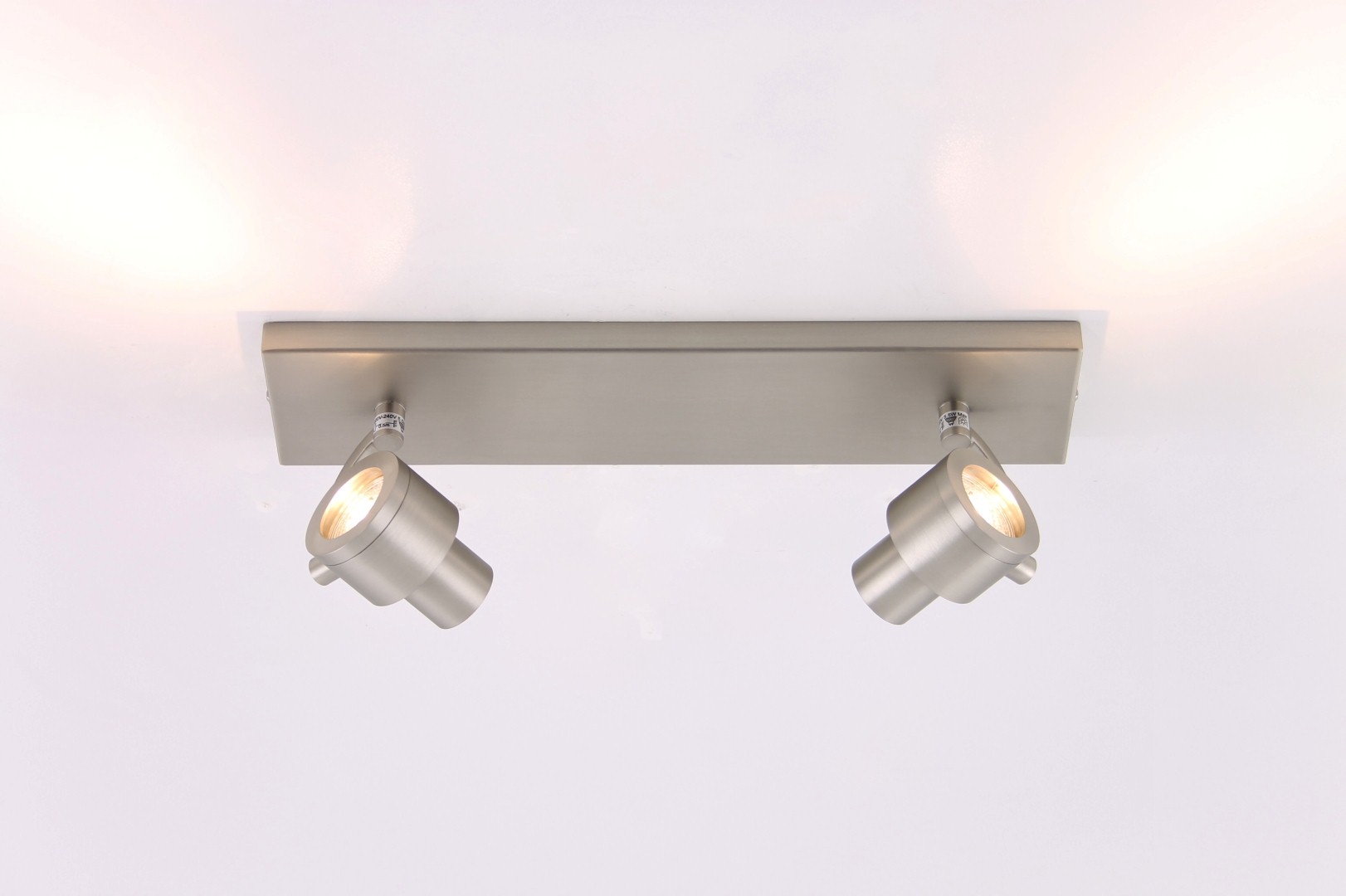 Opbouwspot rvs 2-lichts LED 38670 Opbouwspot rvs 2-lichts LED 38670