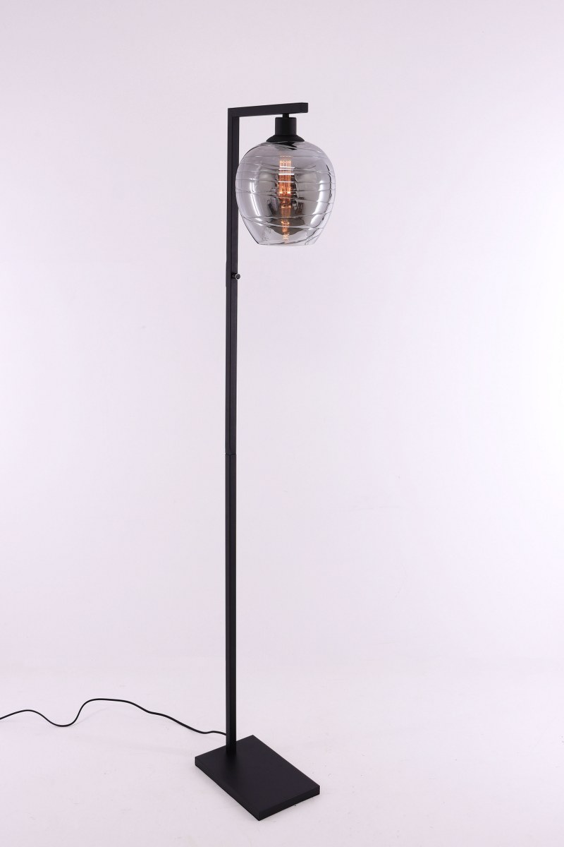 Vloerlamp | smoke rookglas 160cm
