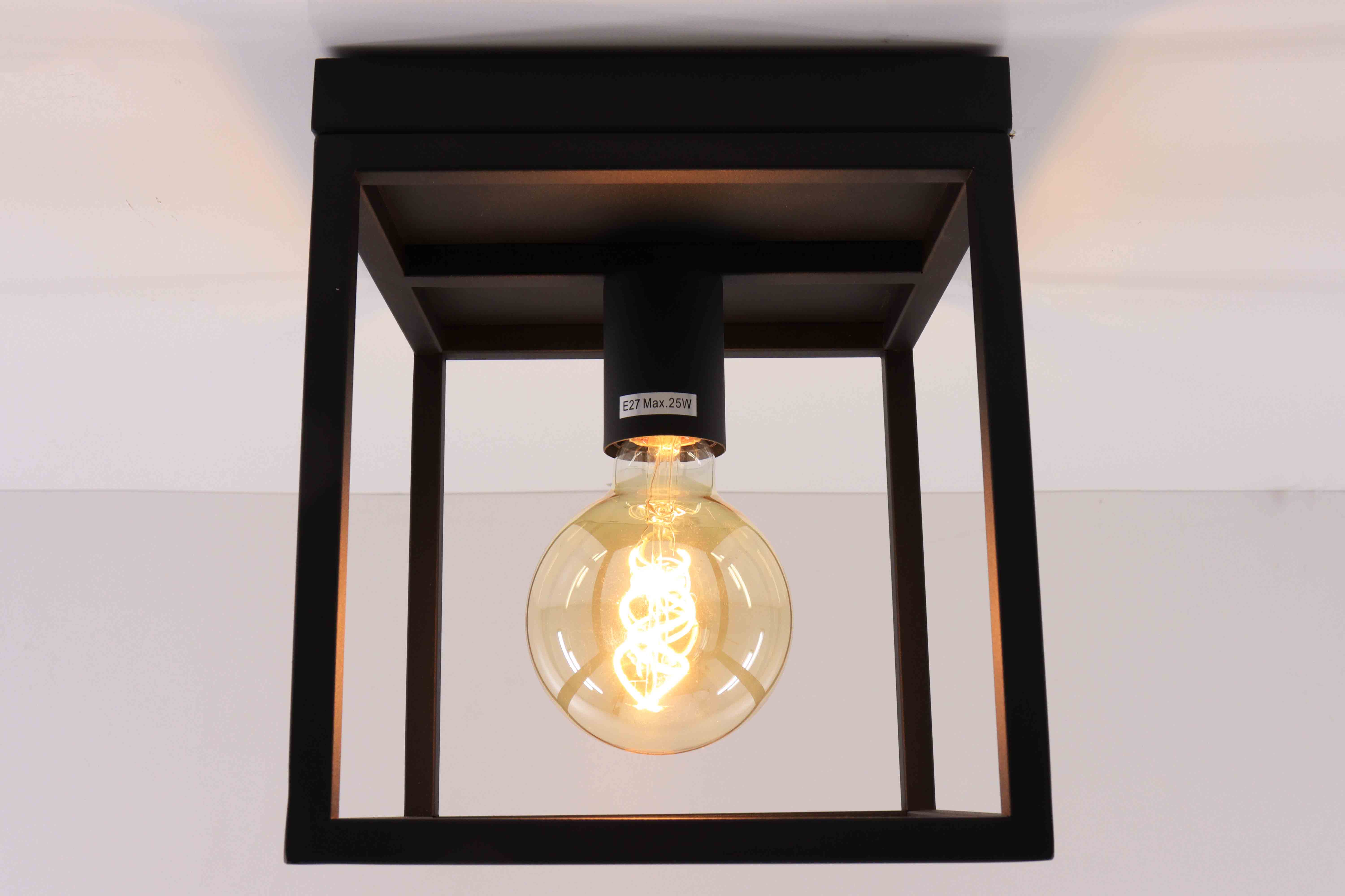 Moderne plafondlamp Kubus zwart 43083 Moderne plafondlamp Kubus zwart 43083