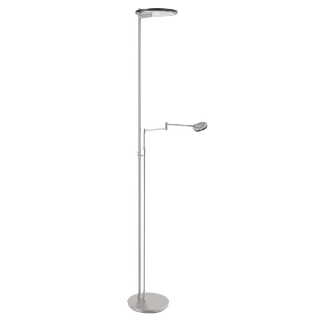 Vloerlamp met leesarm staal Turound 2663ST Vloerlamp met leesarm staal Turound 2663ST