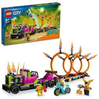レゴジャパン　LEGO（レゴ） 60357 シティ トレーラートラックと火の輪くぐりチャレンジ 【処分品の為、外装不良による返品・交換不可】