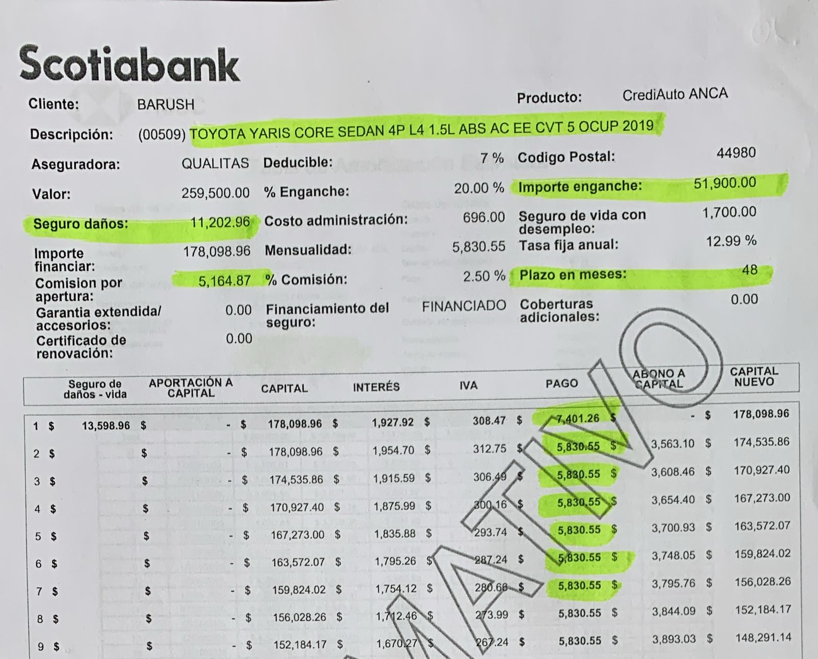 Toyota Yaris 2019 CORE AUT Automático