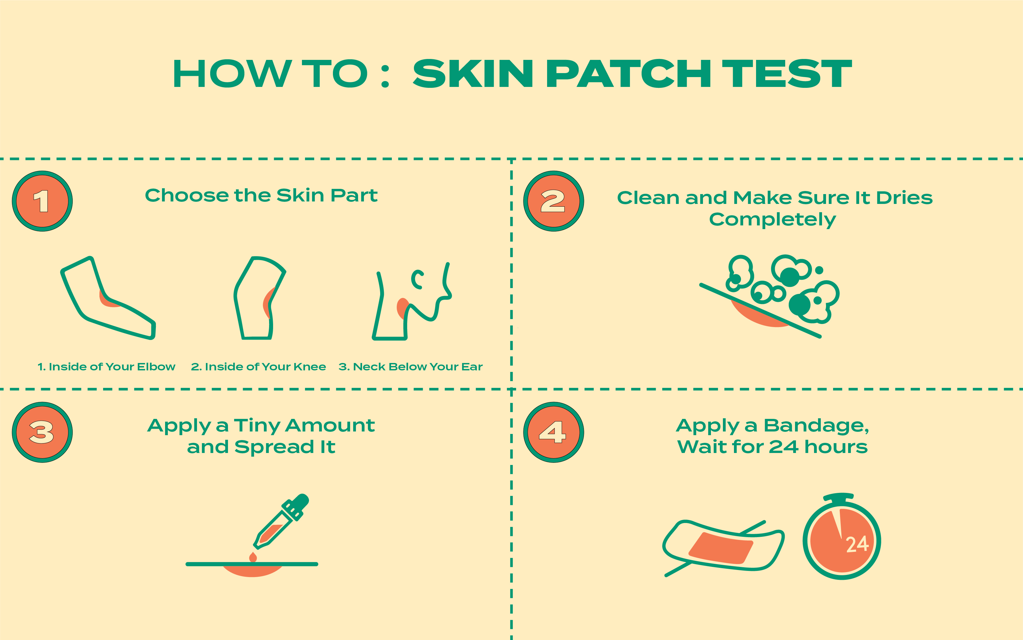 cara patch test skincare