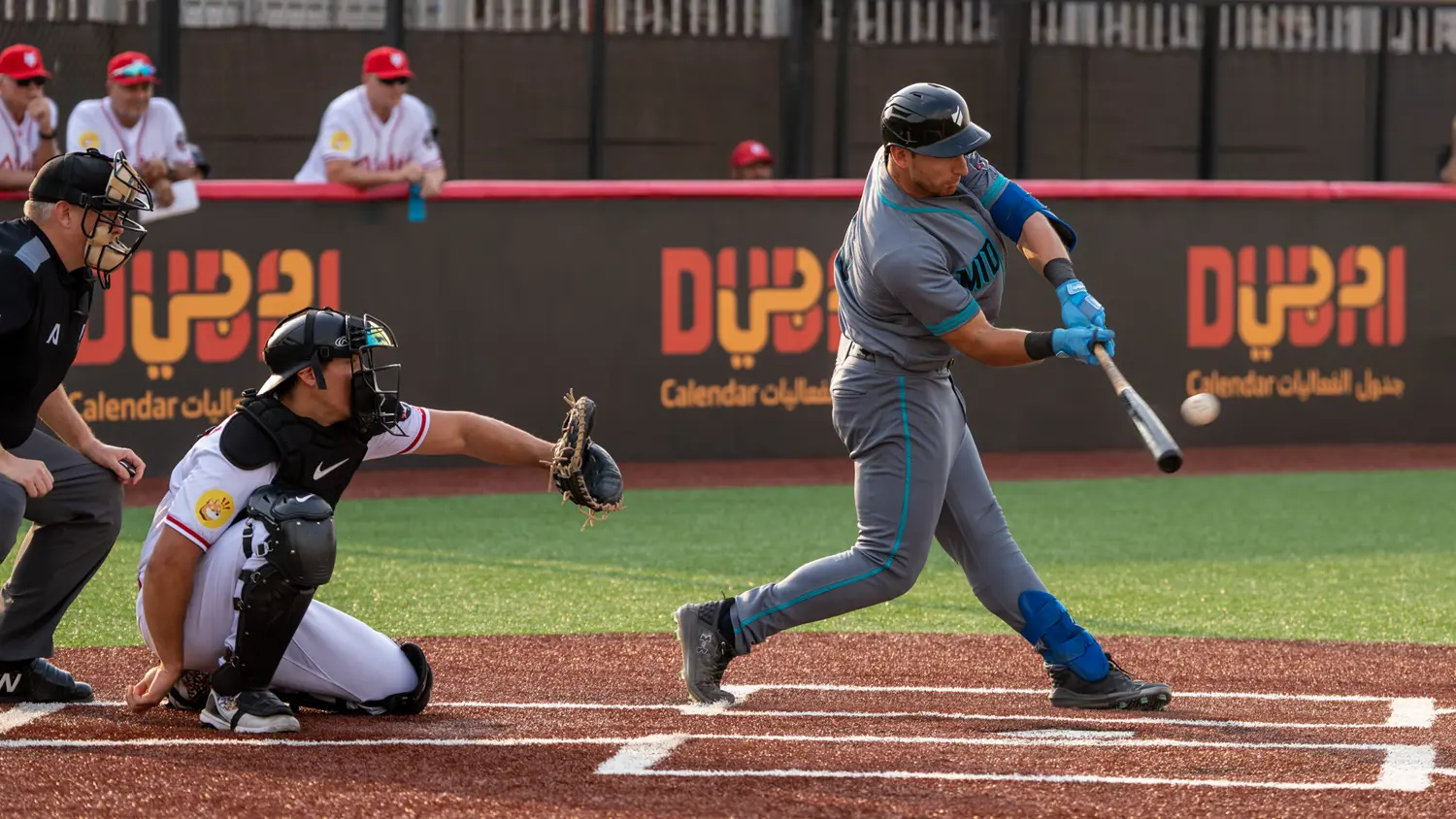 Celli Hits First Money Ball Grand Slam In Baseball United History To Give Mid East The Victory Over Arabia