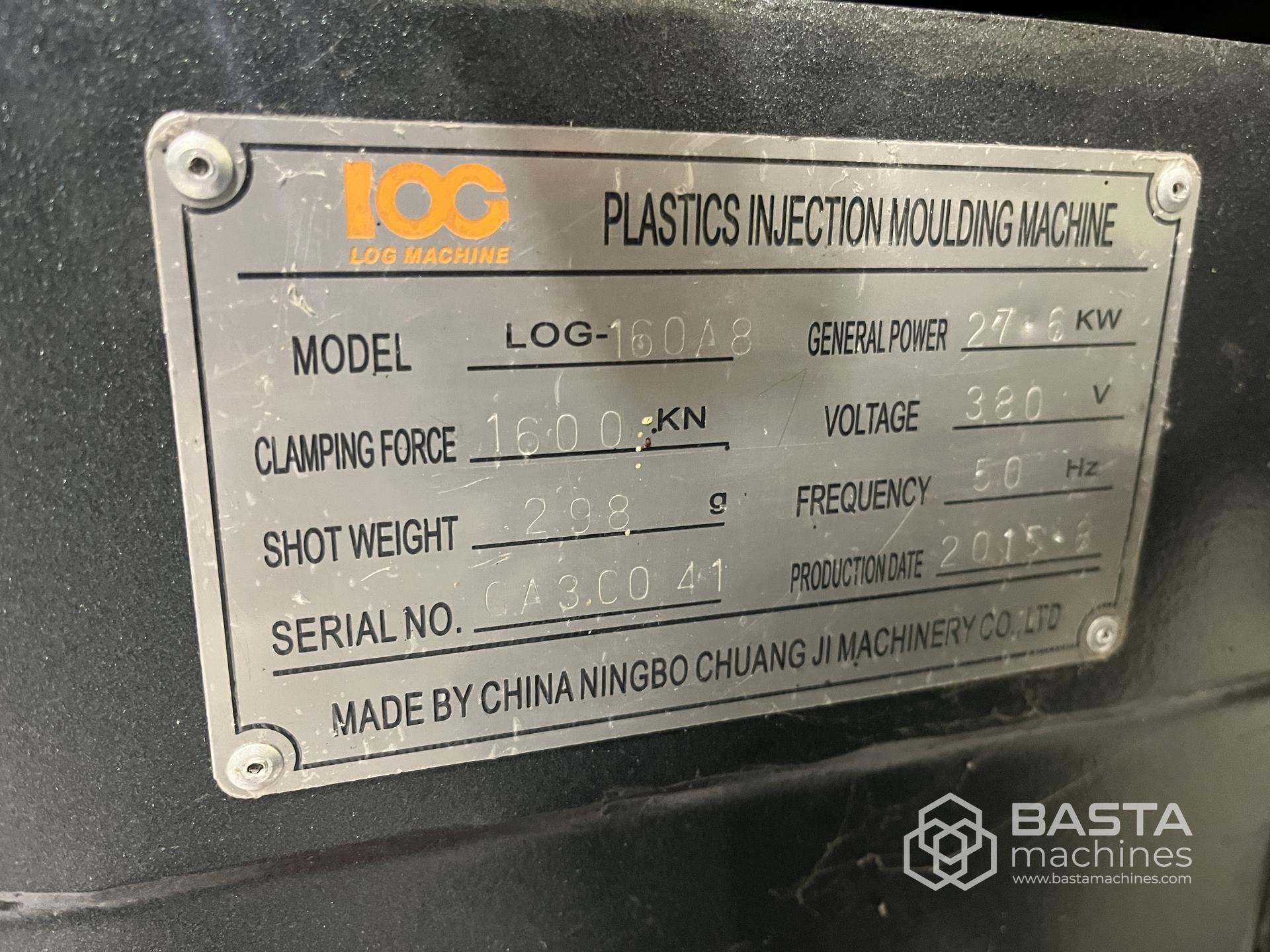 LOG 160 ton injection molding machine (2016) new screw and barrel