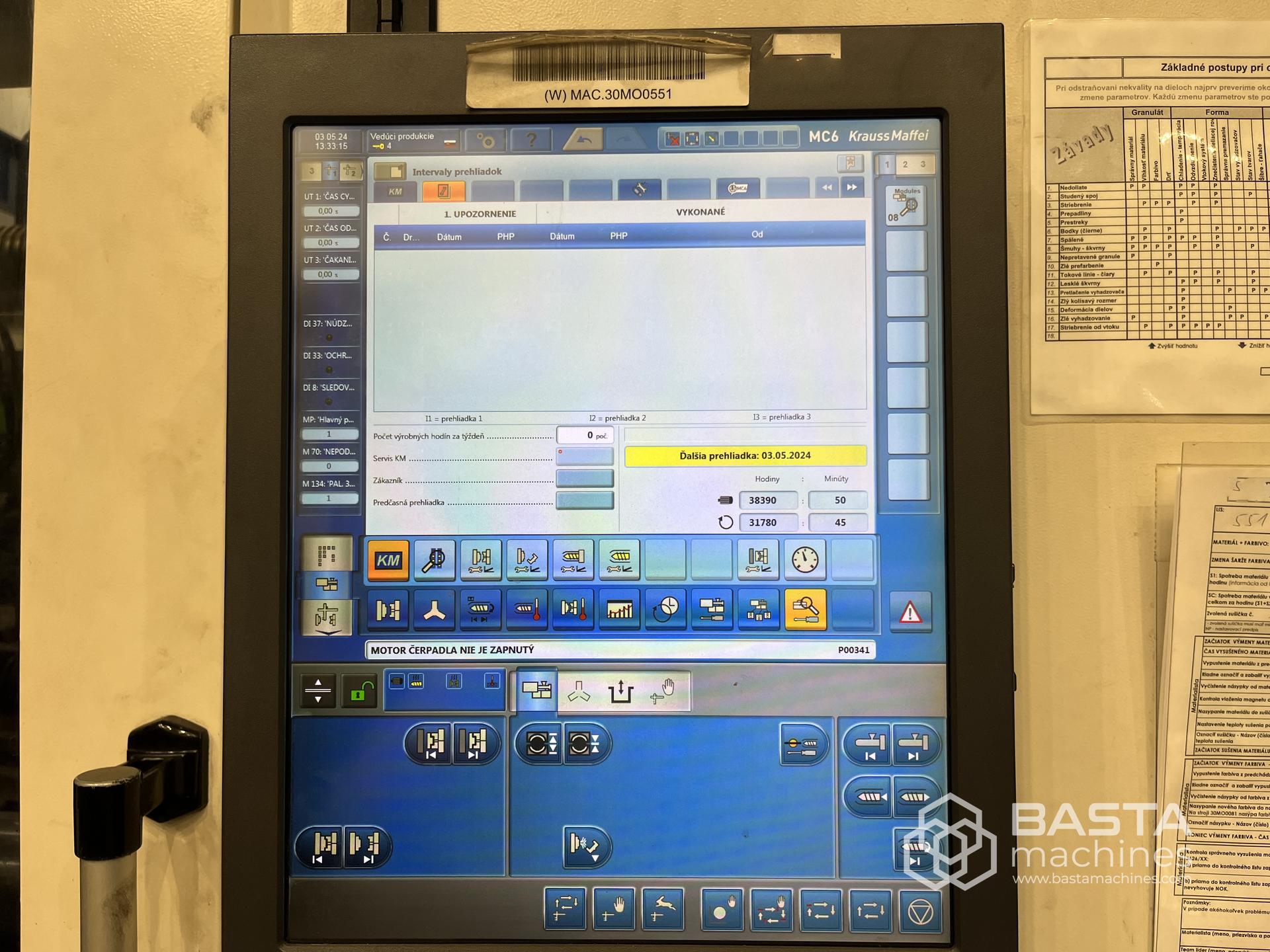Krauss Maffei 550-4300 GX (2011), LRX250 Blue power