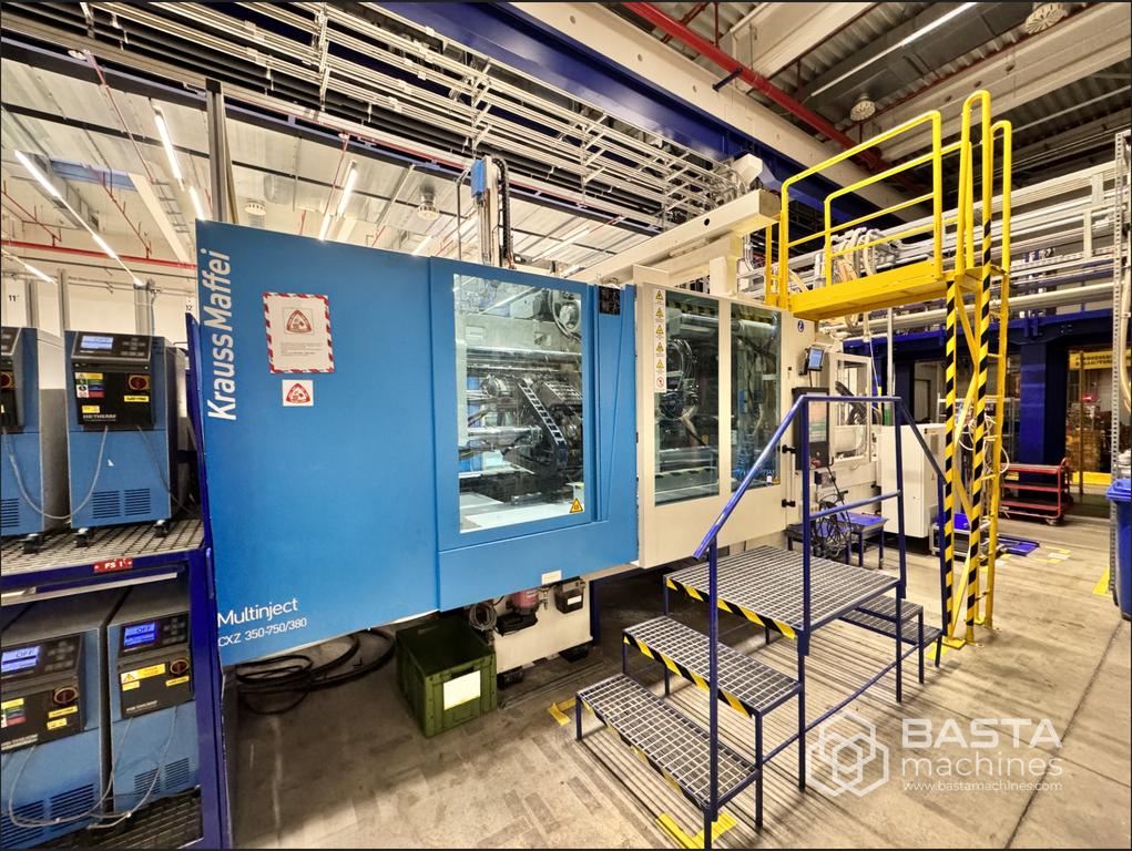 RESERVED Injection molding machine Krauss Maffei 350 (tons) - 750/380 CX Z 2K (rotary table) , new pumps