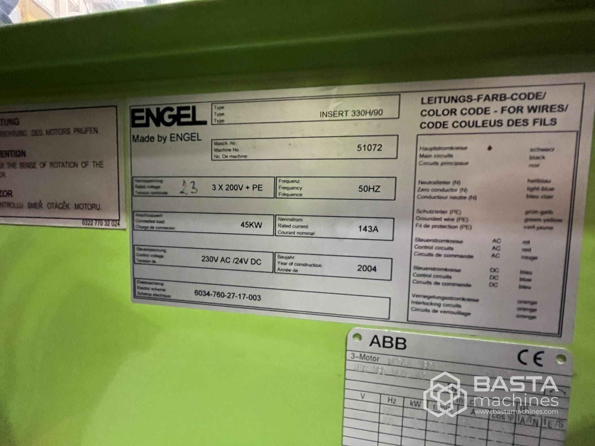 Engel INSERT 330H/90 (2004) vertikaler Drehtisch