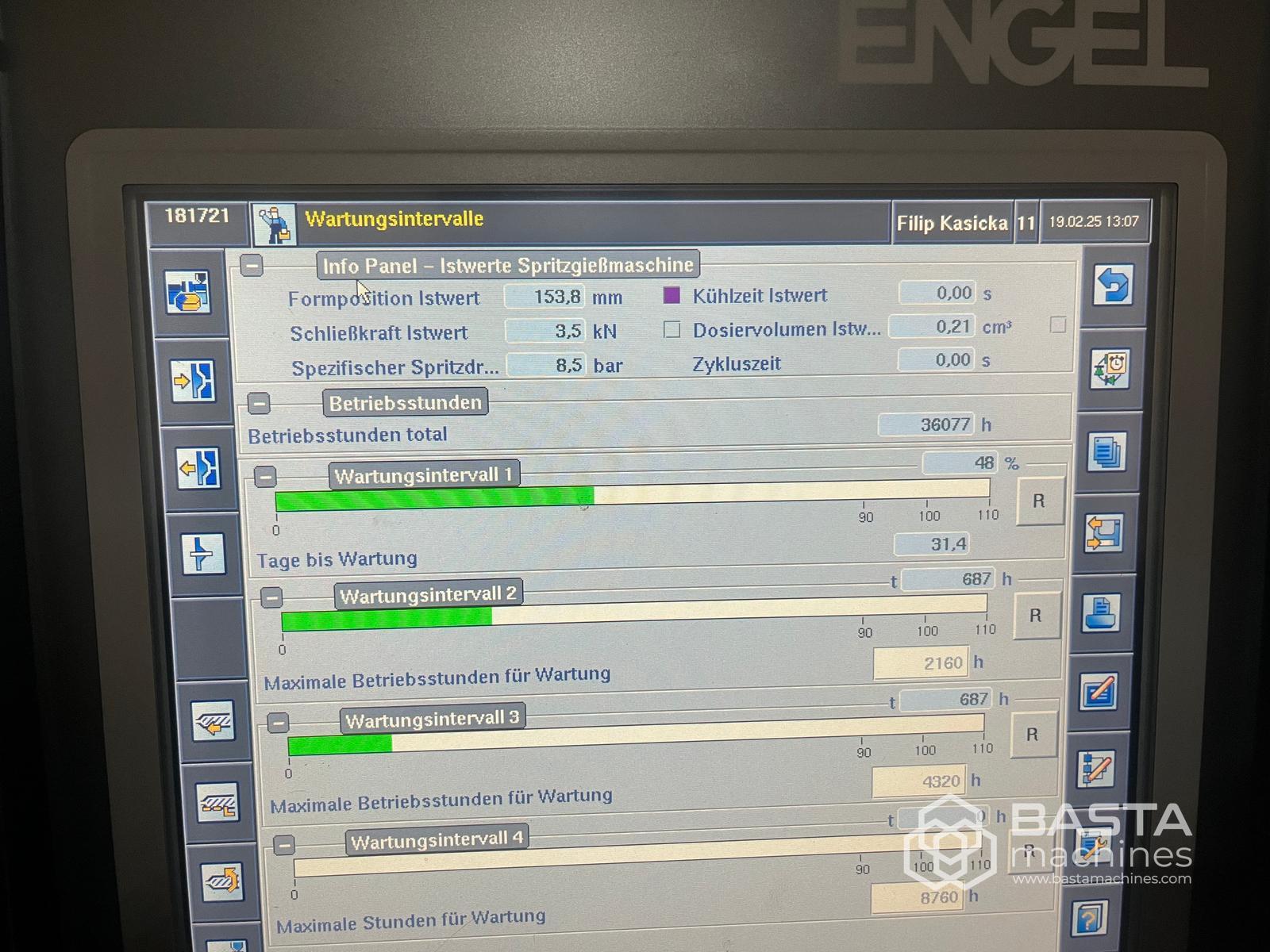 (2011) Engel Insert 80H/35 ,rotary table 1100mm , 36000 hours