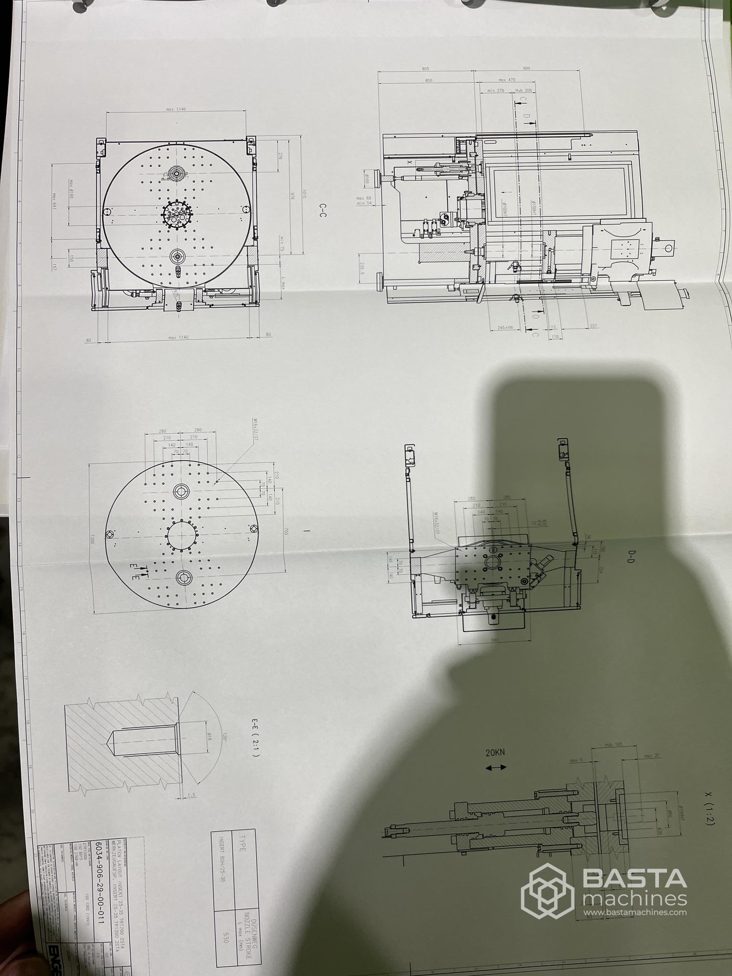 (2011) Engel Insert 80H/35 ,rotary table 1100mm , 36000 hours
